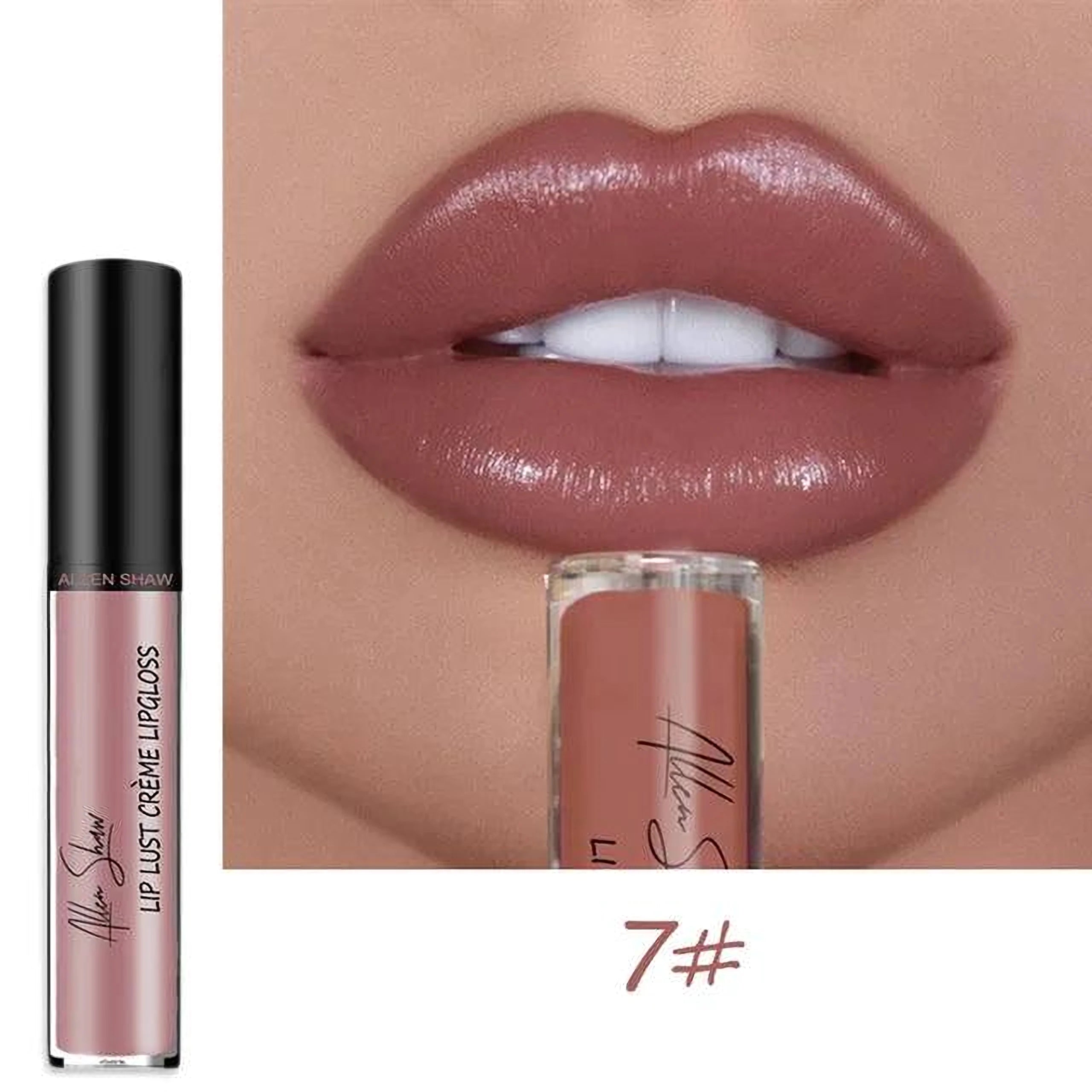 12 Colors Waterproof Lipstick: Vivid shades, long-lasting.