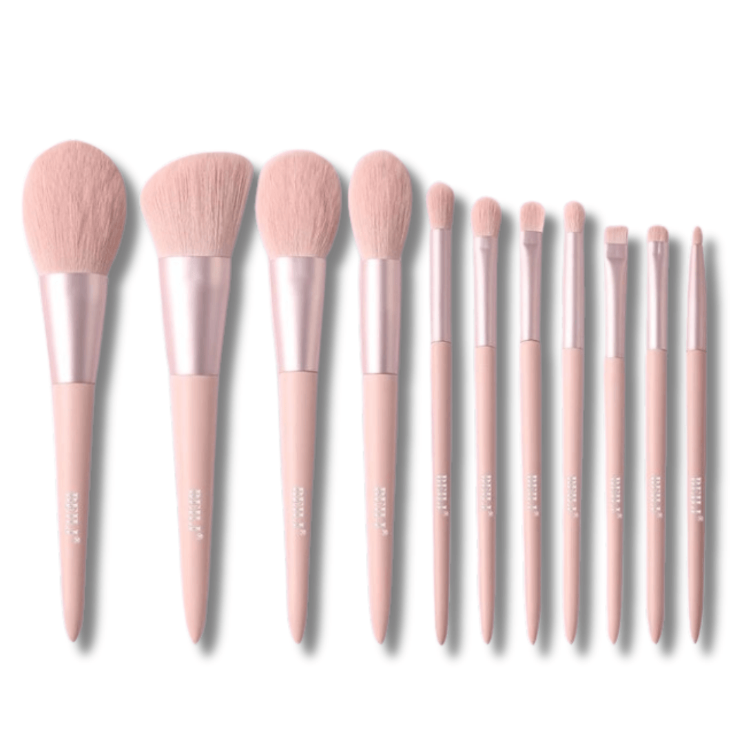 BEILI 11-Piece Pink Makeup Brush Set