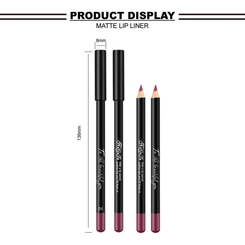 Stereo Lip Liner: Long-Lasting Matte Lipstick for Velvet Lips.