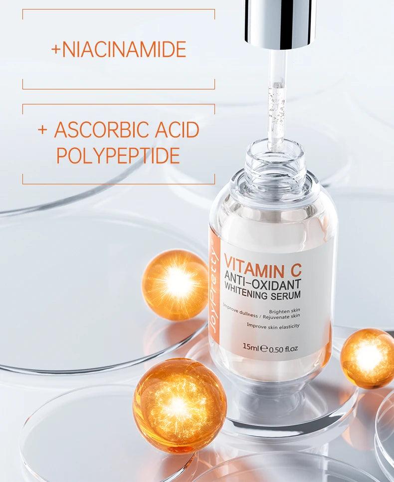 Whitening Vitamin C Serum: Dark Spot Remover, Hyaluronic Acid. Korean Beauty.
