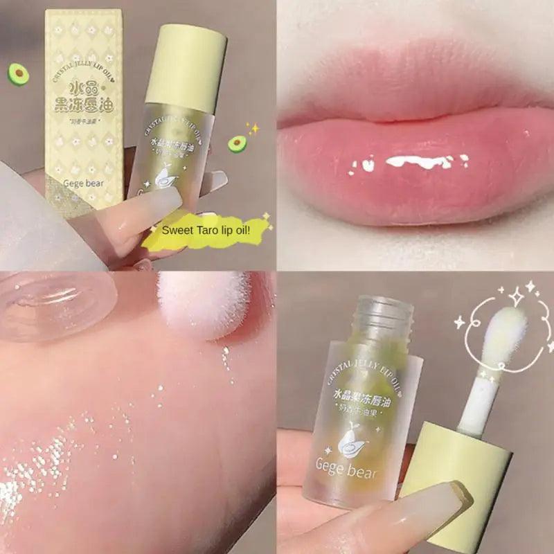 Crystal Jelly Lip Oil: Hydrating Plumping Lip Coat for Glossy Lips.