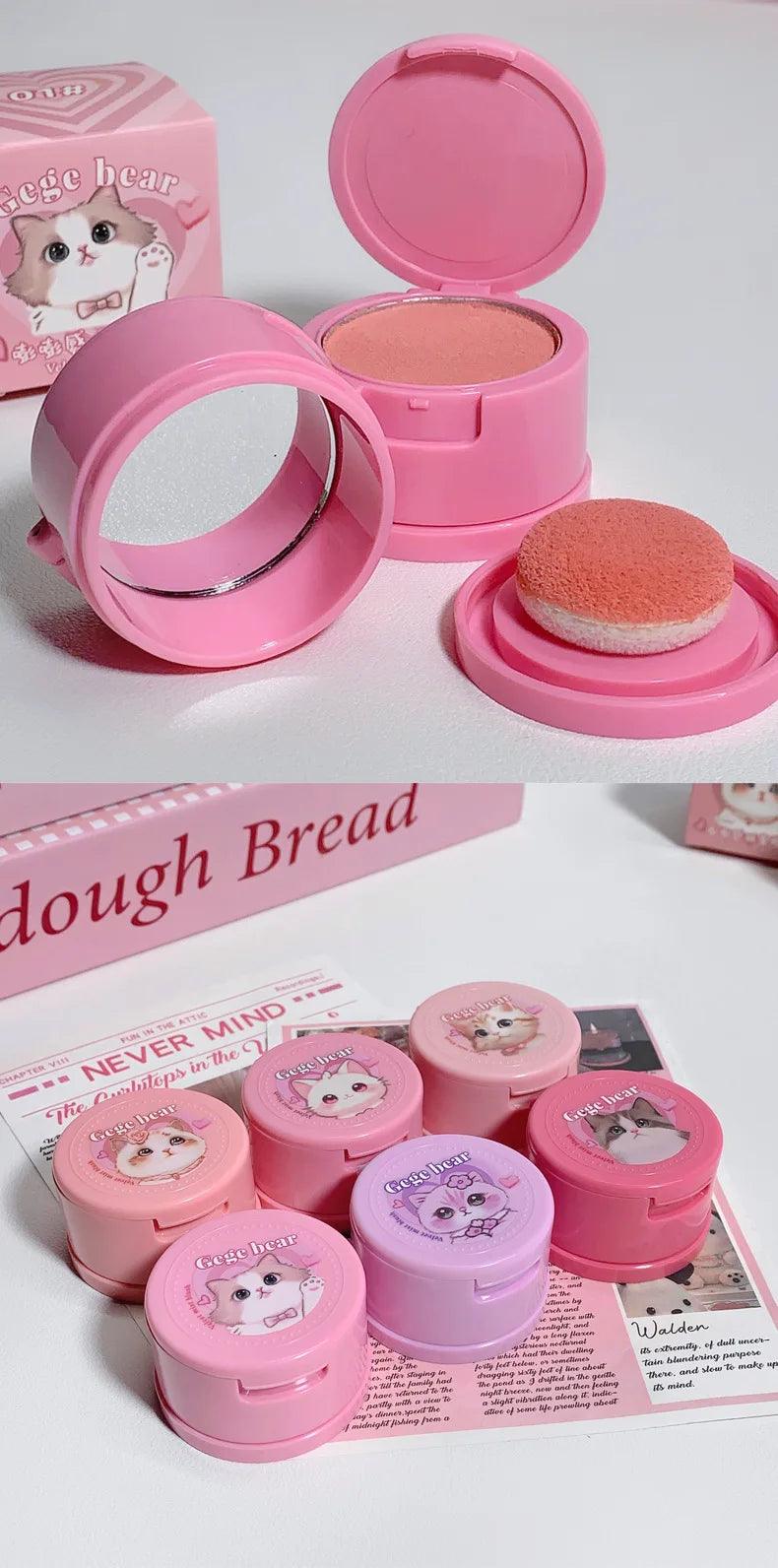 Hachimi Cat Girl's Blush: Matte Strawberry Pink Cheek Tint.