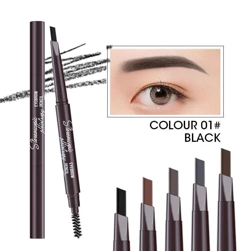 Creative Makeup Three Comb Eyebrow Pencil