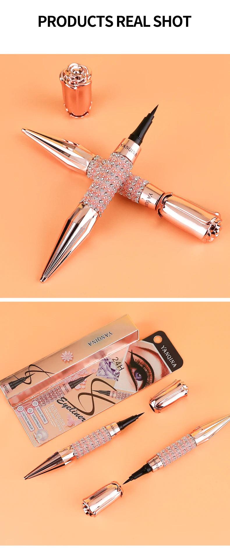 Waterproof Liquid Eyeliner Pen: Quick-dry, long-lasting.
