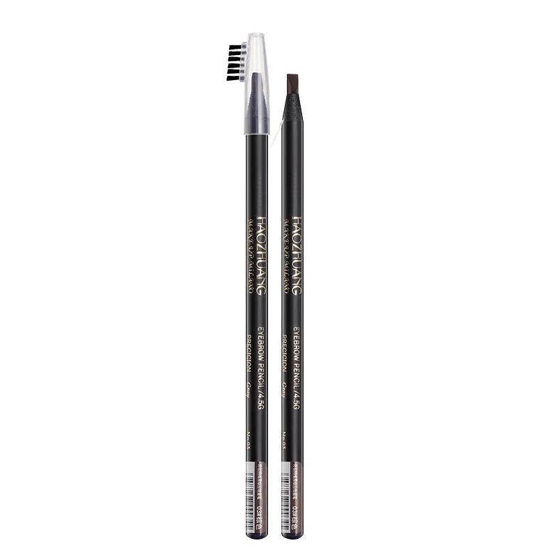 HAOZHUANG High-Quality Pull Eyebrow Pencil: Black, Long-Lasting