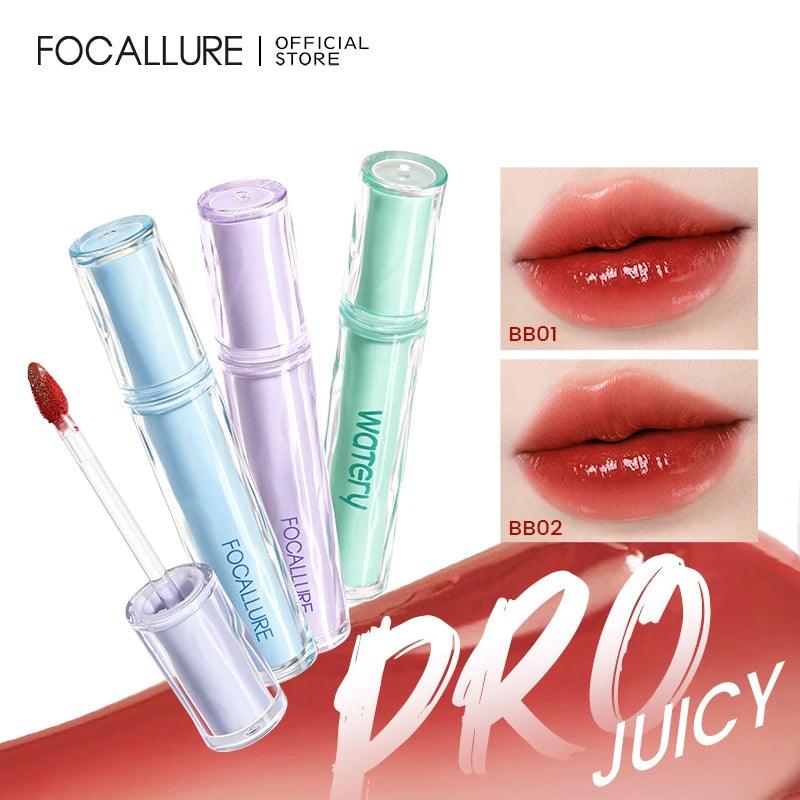 FOCALLURE Jelly Lip Gloss: High pigment, Long-lasting, Moisturizing