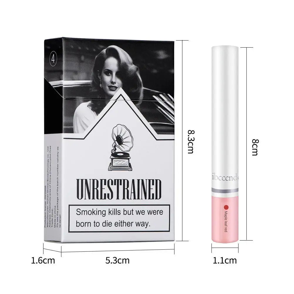 Unstrained Cigarette Lipstick Set: Matte, Long-lasting, Waterproof.