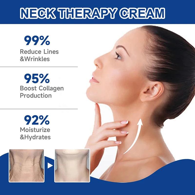 Neck Firming Cream: Anti-aging, Tightens, Whitens, Moisturizes. Reduces Double Chin.