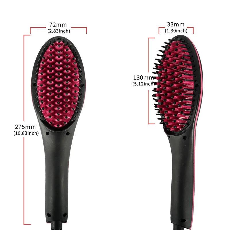 Electric Hair Straightening Comb - Adjustable Temperature
