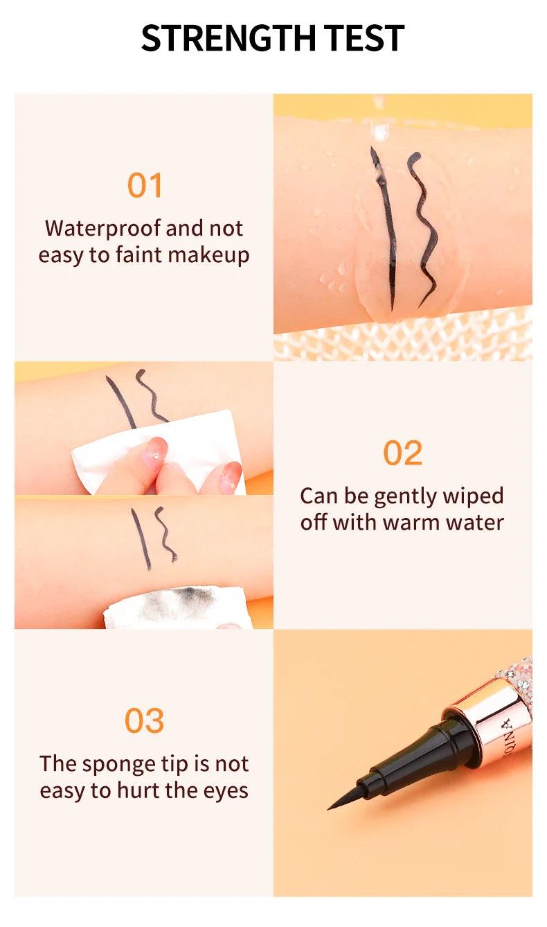 Waterproof Liquid Eyeliner Pen: Quick-dry, long-lasting.