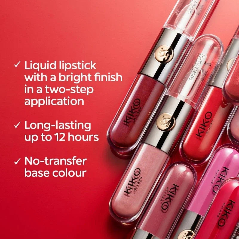 6 Colors Unlimited Double Touch Lipstick: Long-lasting, non-fading lip tint.