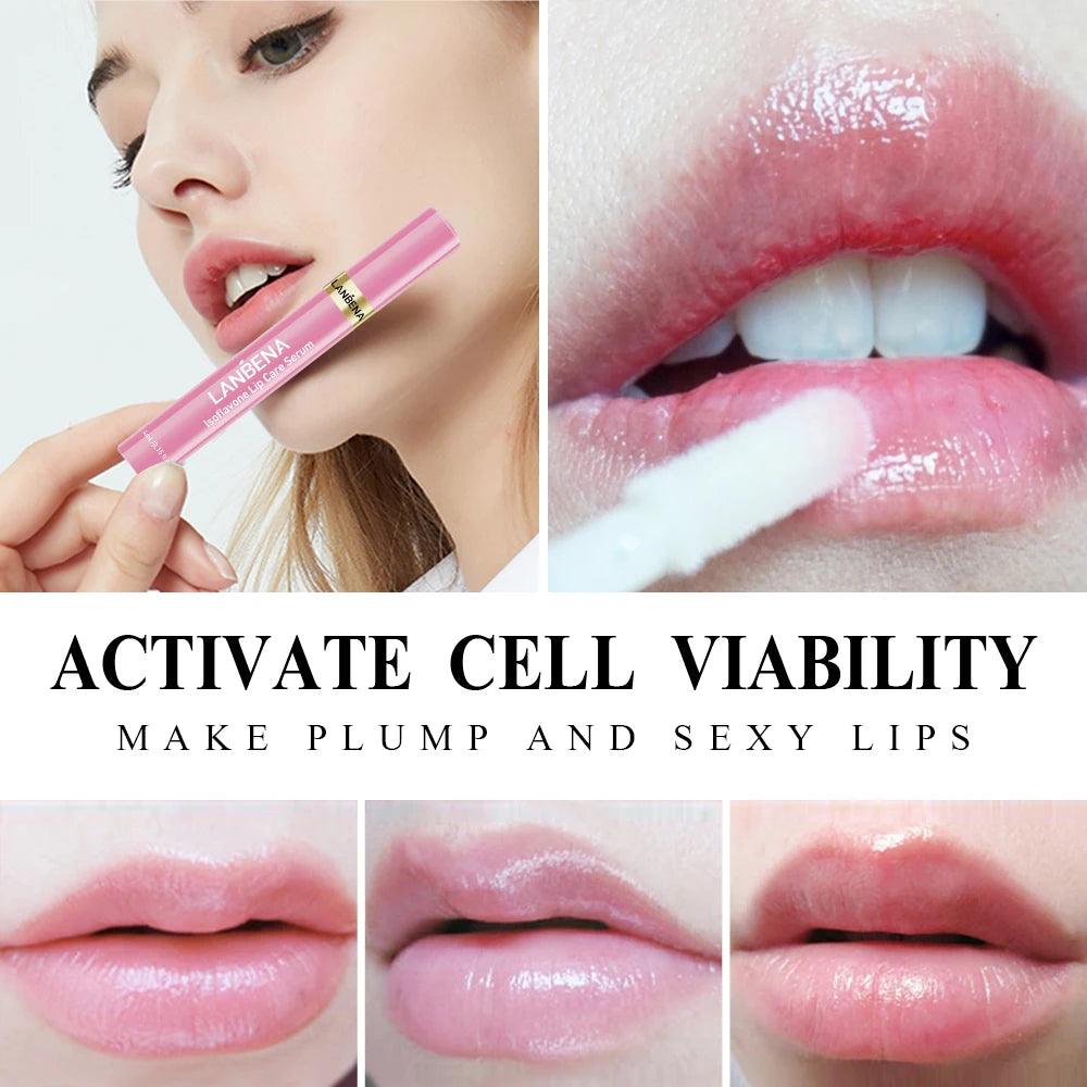 Instant Volumising Lips Serum Plumper Increase Gloss Elasticity Reduce Lip Fine Lines Moisturizing Nourish Repair Sexy Lip Care