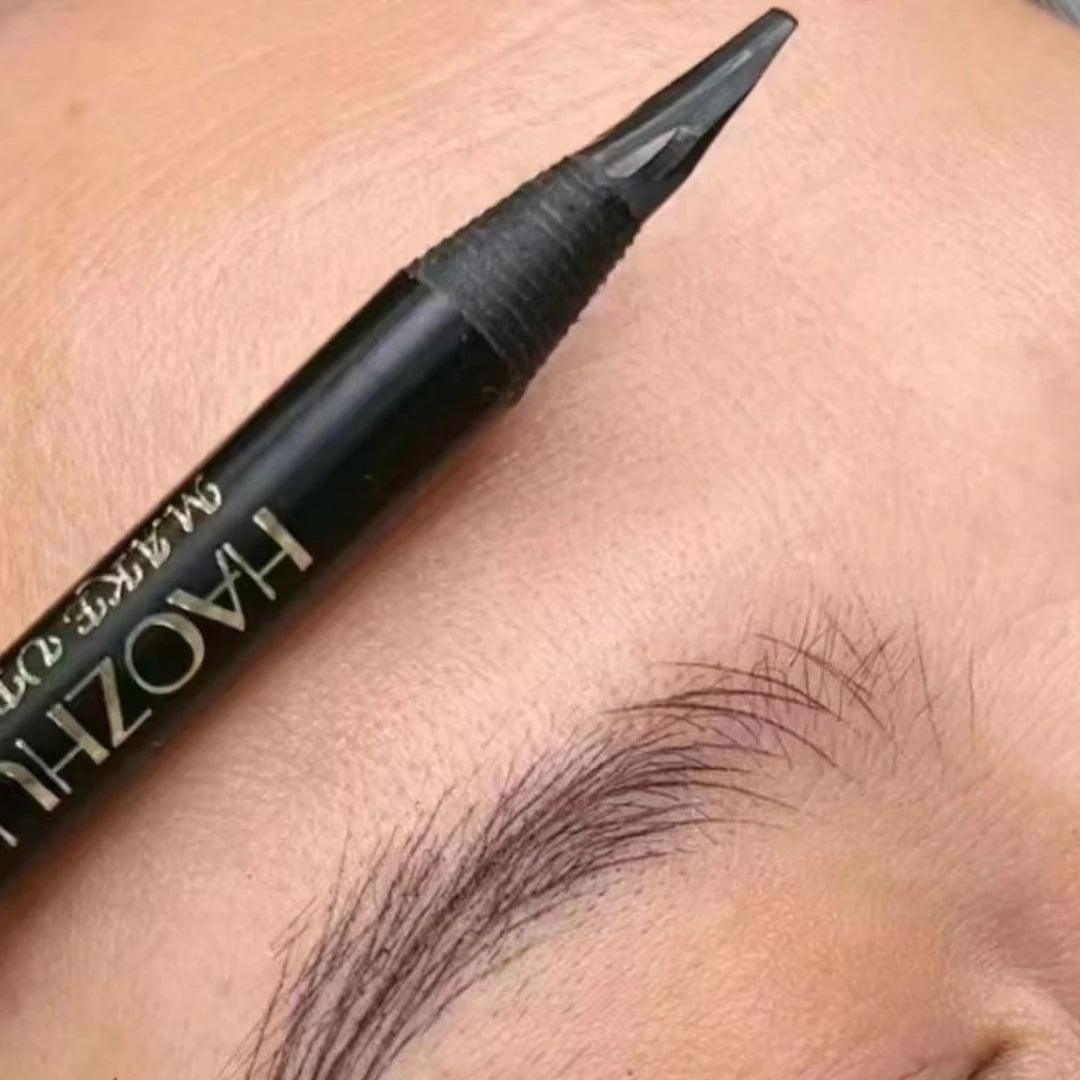 HAOZHUANG High-Quality Pull Eyebrow Pencil: Black, Long-Lasting