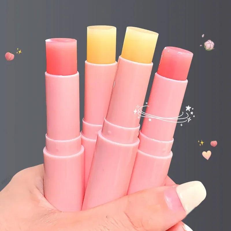 Peach Lip Balm: Moisturizing, Color-Changing, Anti-Drying Care