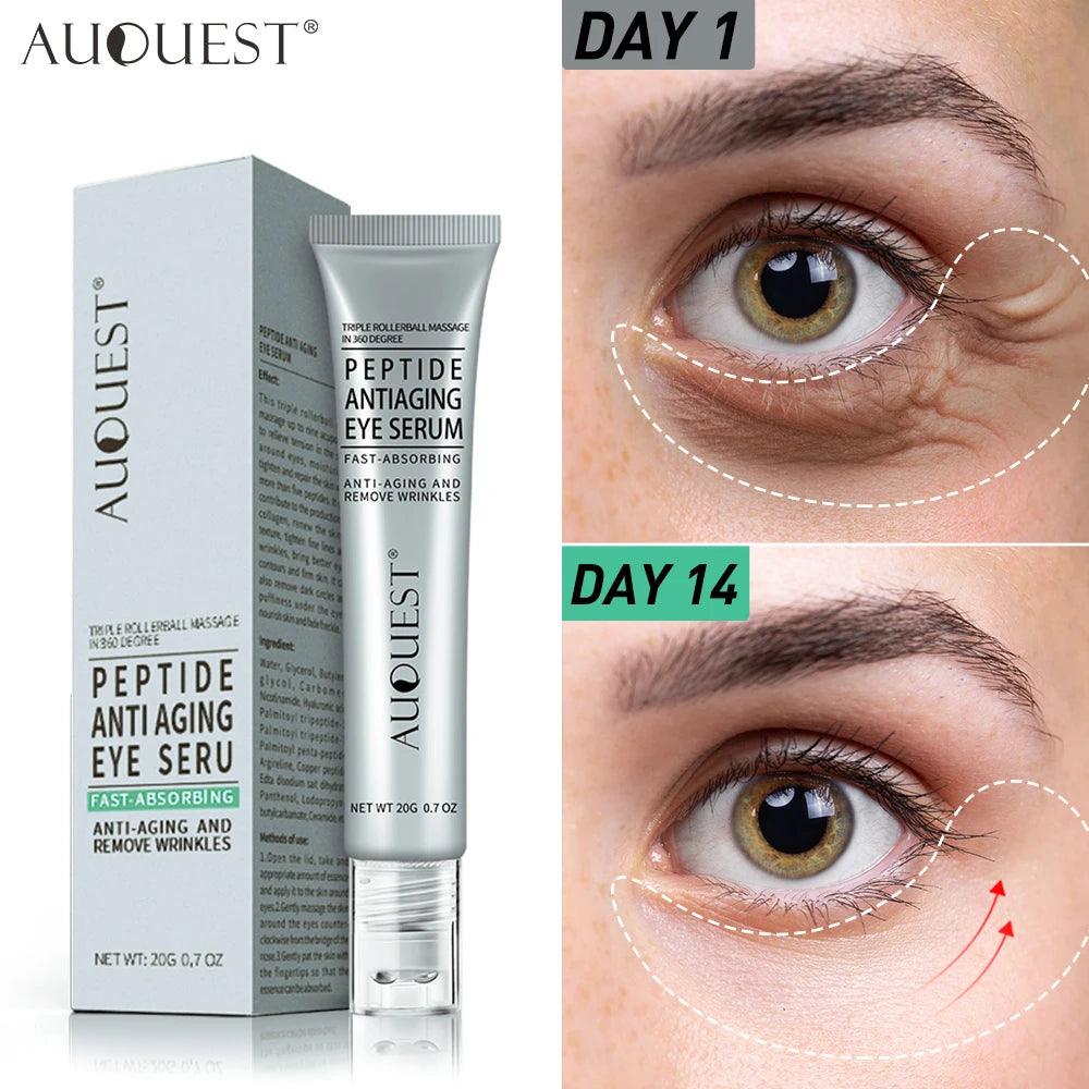 Peptide Eye Cream: Removes Dark Circles, Bags, Fine Lines. Hydrates, Firms, Reduces Wrinkles