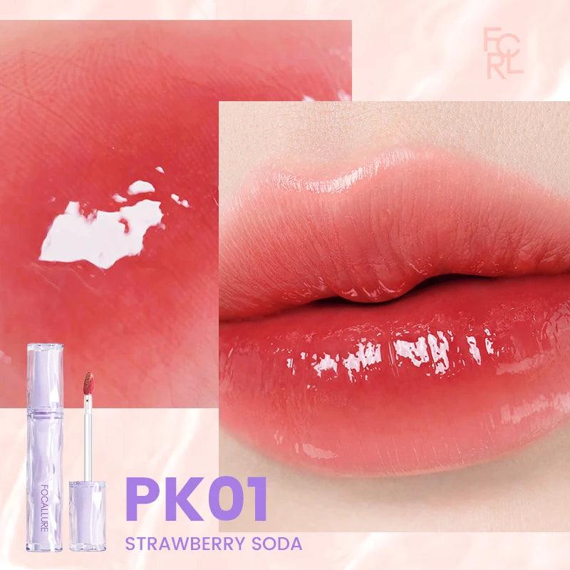 FOCALLURE Jelly Lip Gloss: High pigment, Long-lasting, Moisturizing