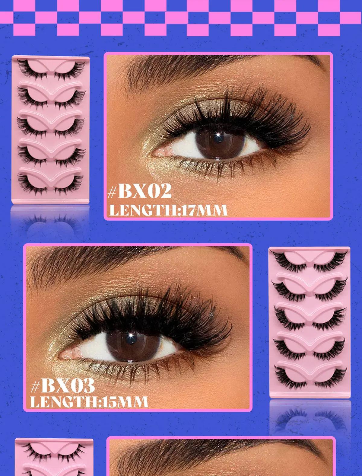 Cat Eye Faux Mink Lashes: Natural & Wispy