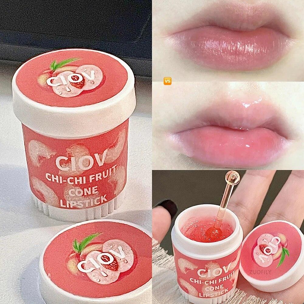 Jelly Peach Lip Balm: Hydrating lip care for pink, nourished lips.
