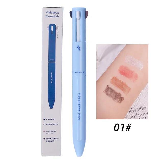 Waterproof 4-in-1 Highlighter Eyebrow Pencil: Long-lasting, versatile.