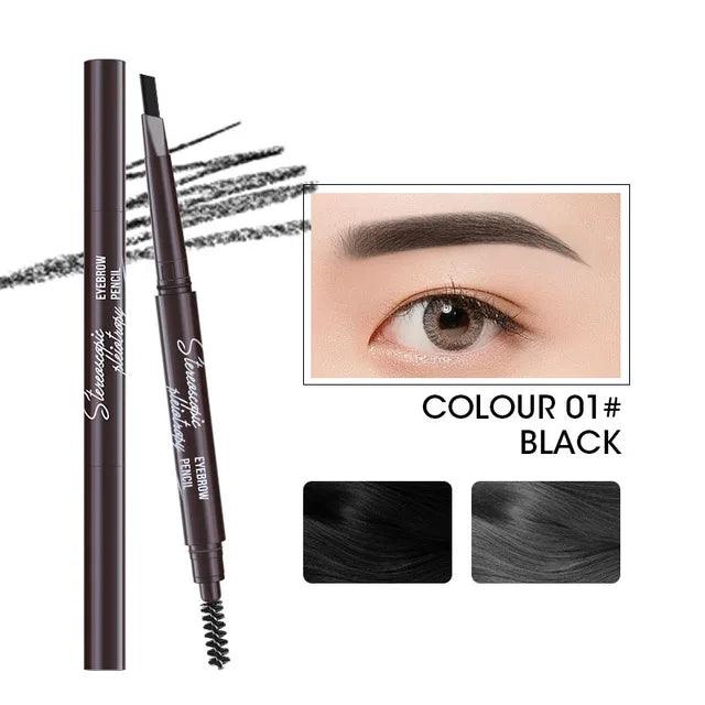 Creative Makeup Three Comb Eyebrow Pencil