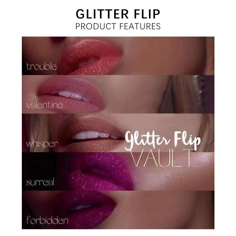ELECOOL Glitter Lipstick Set: Waterproof.